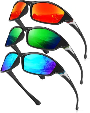 Sports Mens-Sunglasses Polarized Sunglasses-Men: Sunglasses for Men UV Protection for Running Cycling Fishing