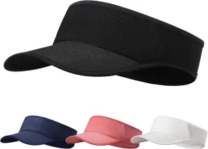 Sports Sun Visor Women Men Lightweight Adjustable Sun Protection Visor Hat for Tennis Golf Running
