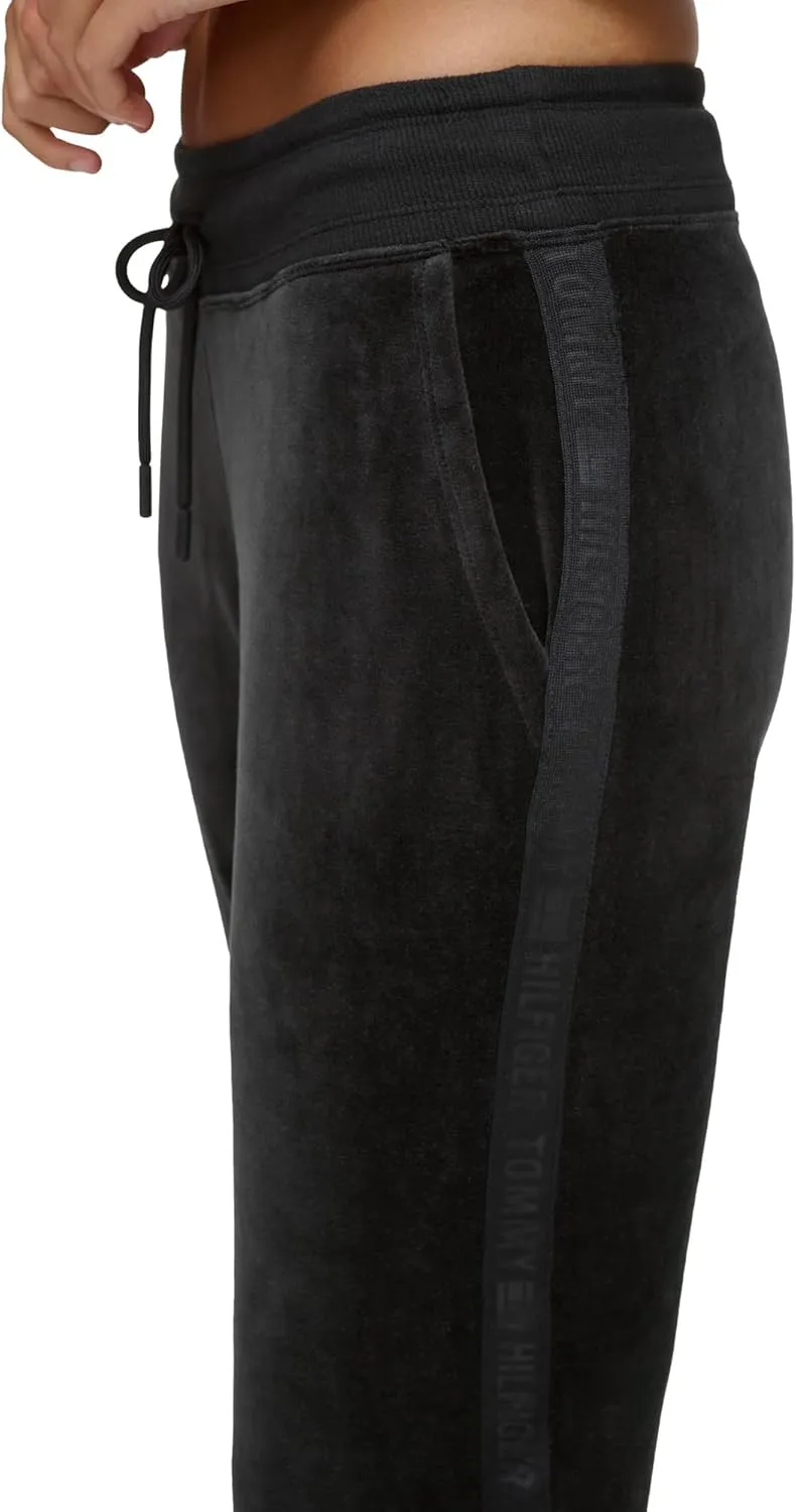 Tommy Hilfiger Women's Drawcord Waist Easy Fit Velour Jogger