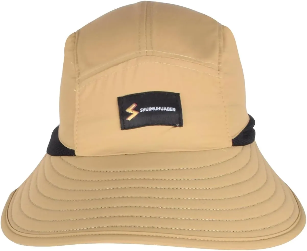UPF 50  Kids Sun Hat for 2-8 Years Adjustable Lightweight Outdoor Hat Breathable Mesh Wide Brim Bucket Hat Safari Beach