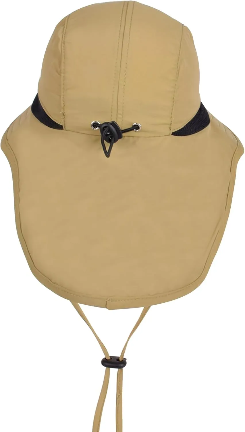UPF 50  Kids Sun Hat for 2-8 Years Adjustable Lightweight Outdoor Hat Breathable Mesh Wide Brim Bucket Hat Safari Beach