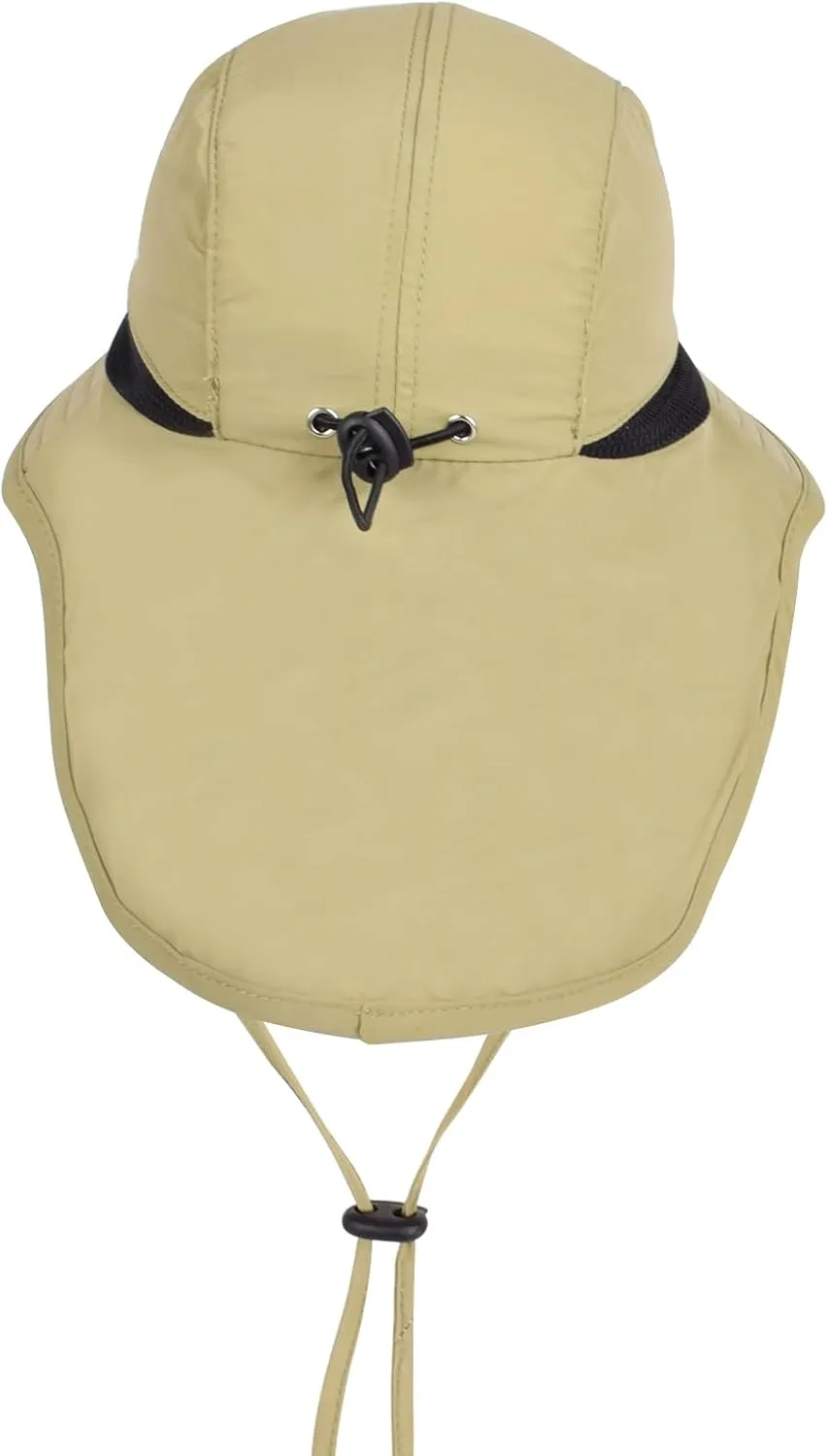 UPF 50  Kids Sun Hat for 2-8 Years Adjustable Lightweight Outdoor Hat Breathable Mesh Wide Brim Bucket Hat Safari Beach