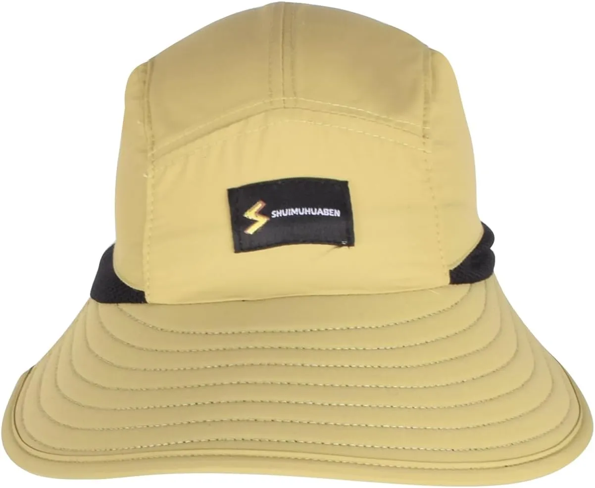 UPF 50  Kids Sun Hat for 2-8 Years Adjustable Lightweight Outdoor Hat Breathable Mesh Wide Brim Bucket Hat Safari Beach
