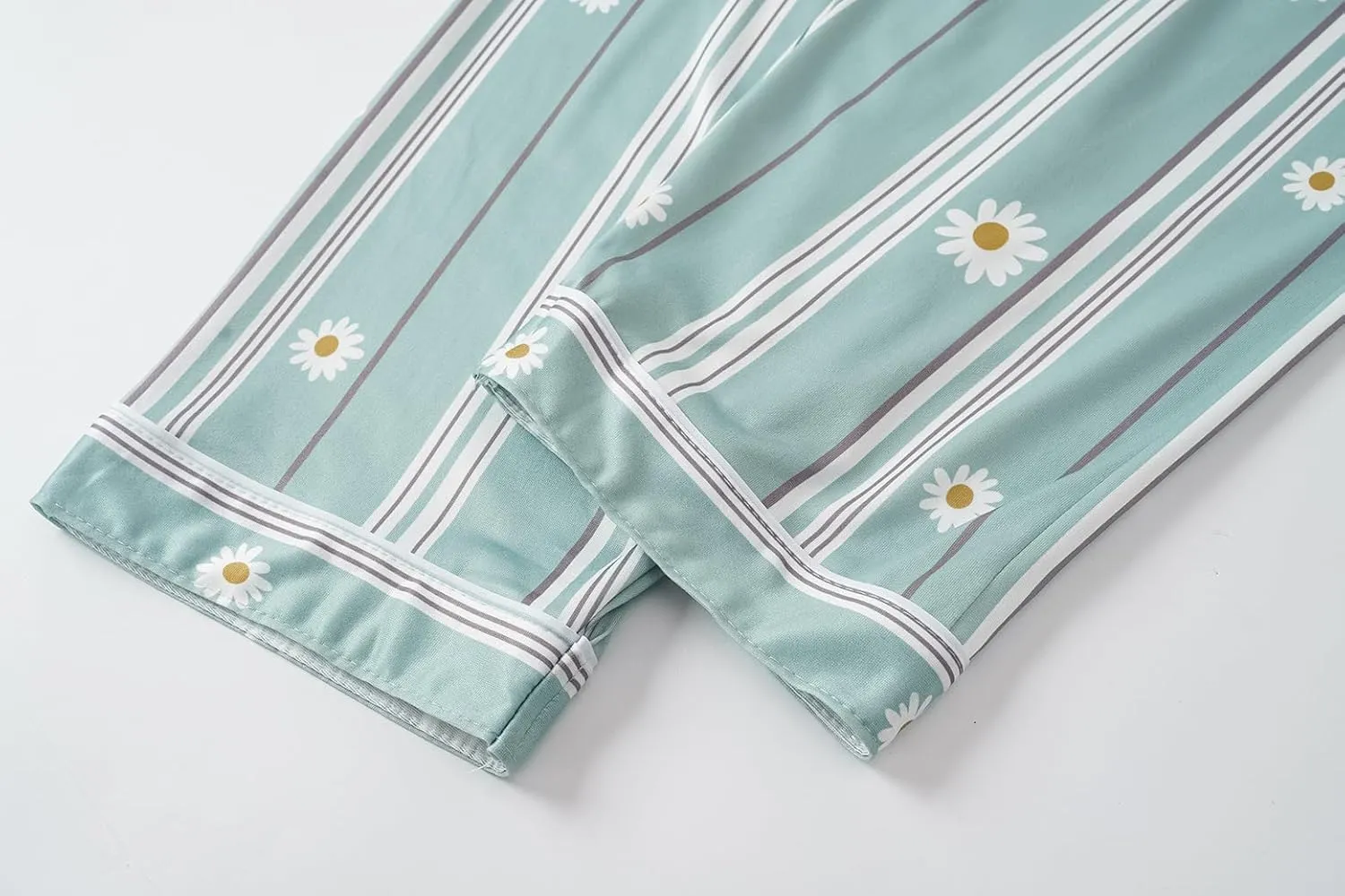 Vopmocld Girls 2PCS Pajama Sets Button Down Short Sleeve Long Pants Sleepwear Cute Patterns Lounge Outfit Sest for Teens