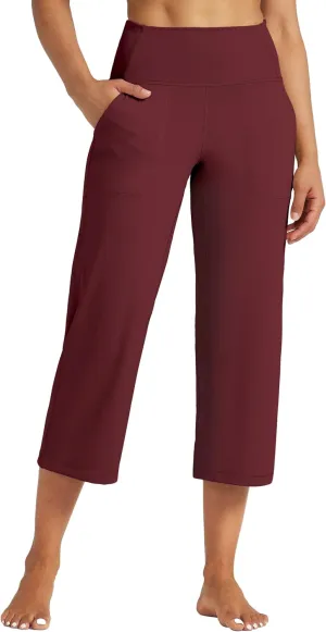 Willit Women's Yoga Capris Pants High Waist Leggings Athletic Exercise Workout Crop Capris Quick Dry 23"