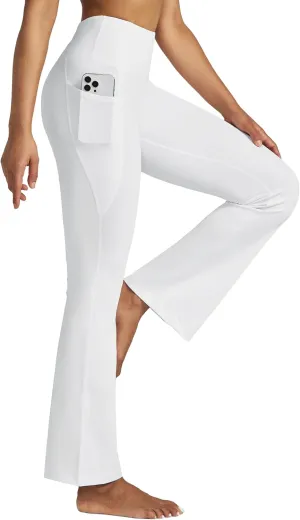 Willit Women's Yoga Pants 27"/29"/31"/33" Flare Leggings Bootcut High Waist Tummy Control Workout Pants with Pockets