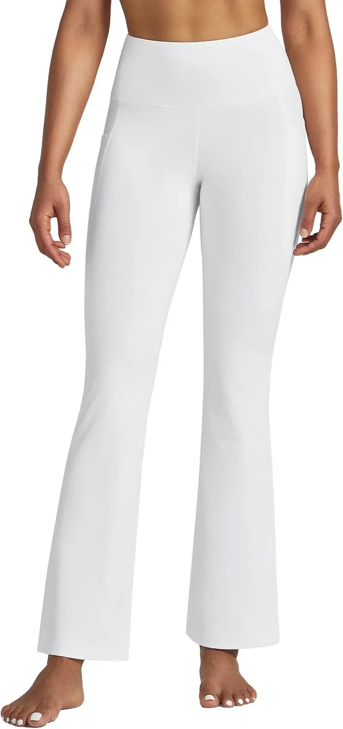 Willit Women's Yoga Pants 27"/29"/31"/33" Flare Leggings Bootcut High Waist Tummy Control Workout Pants with Pockets
