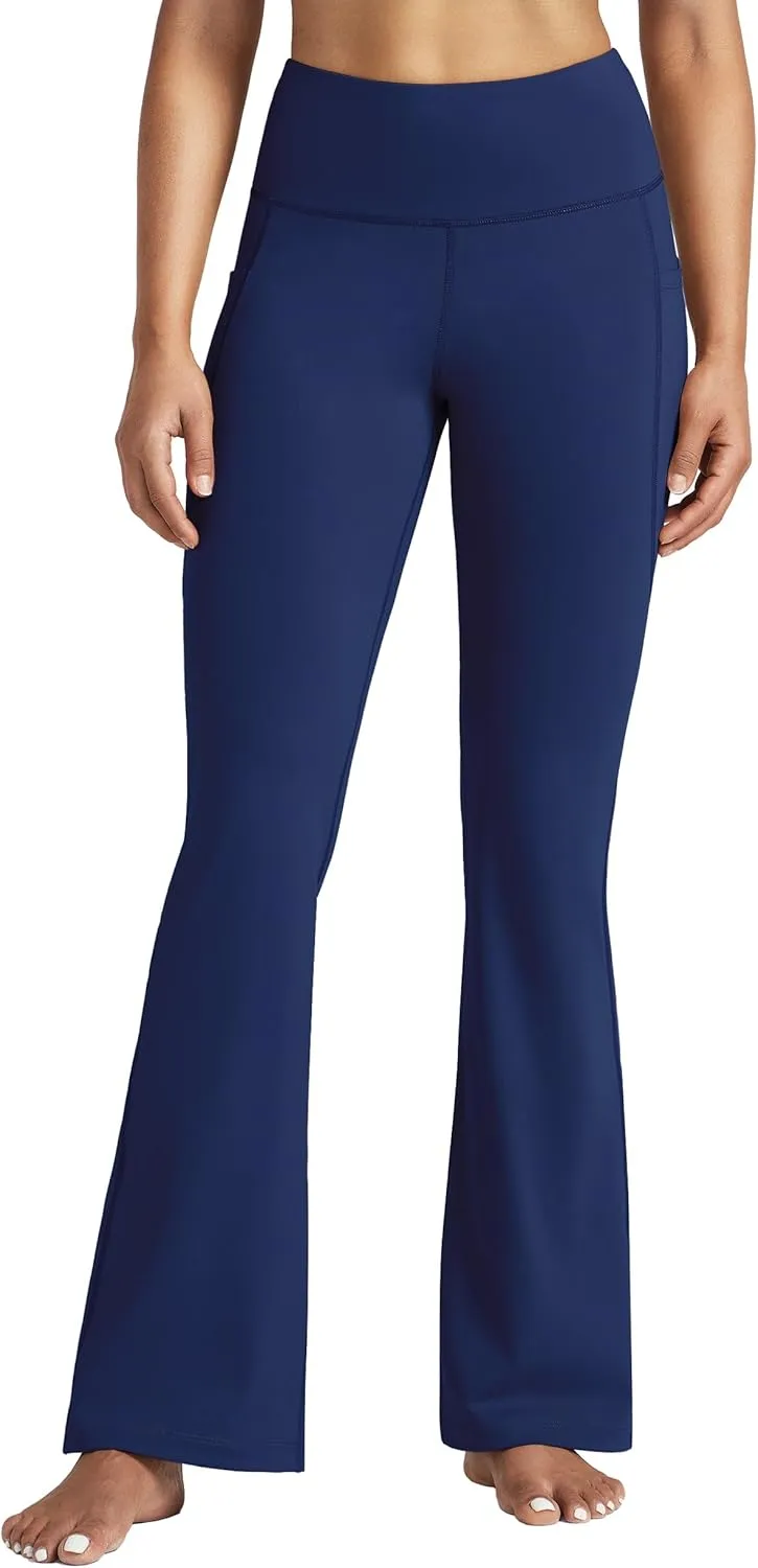Willit Women's Yoga Pants 27"/29"/31"/33" Flare Leggings Bootcut High Waist Tummy Control Workout Pants with Pockets
