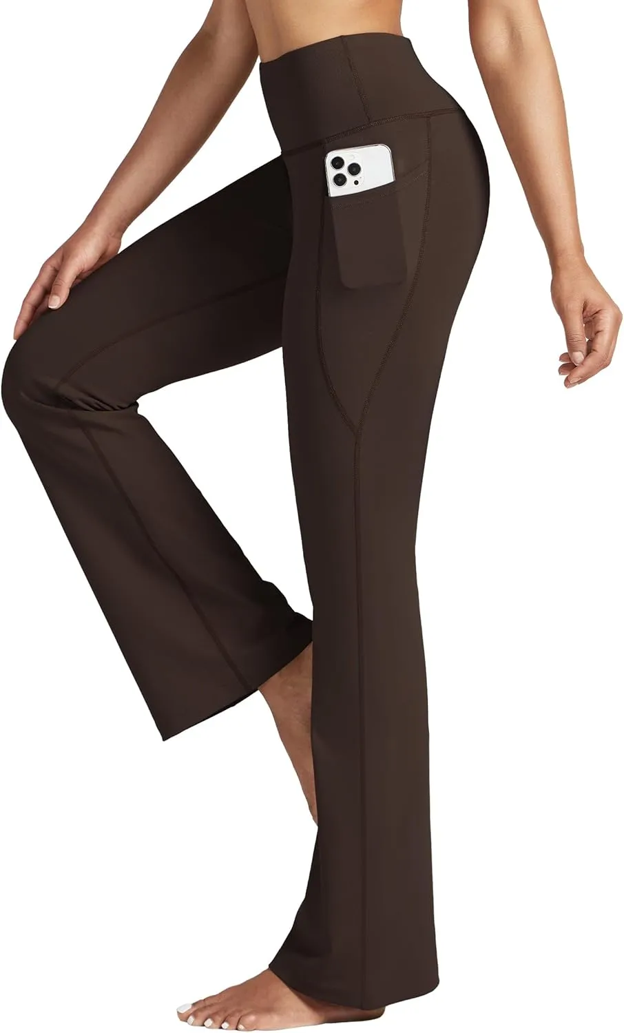 Willit Women's Yoga Pants Flare Leggings High Waist Bootcut Workout Leggings Tummy Control with Pockets 27" 29" 31" 33"