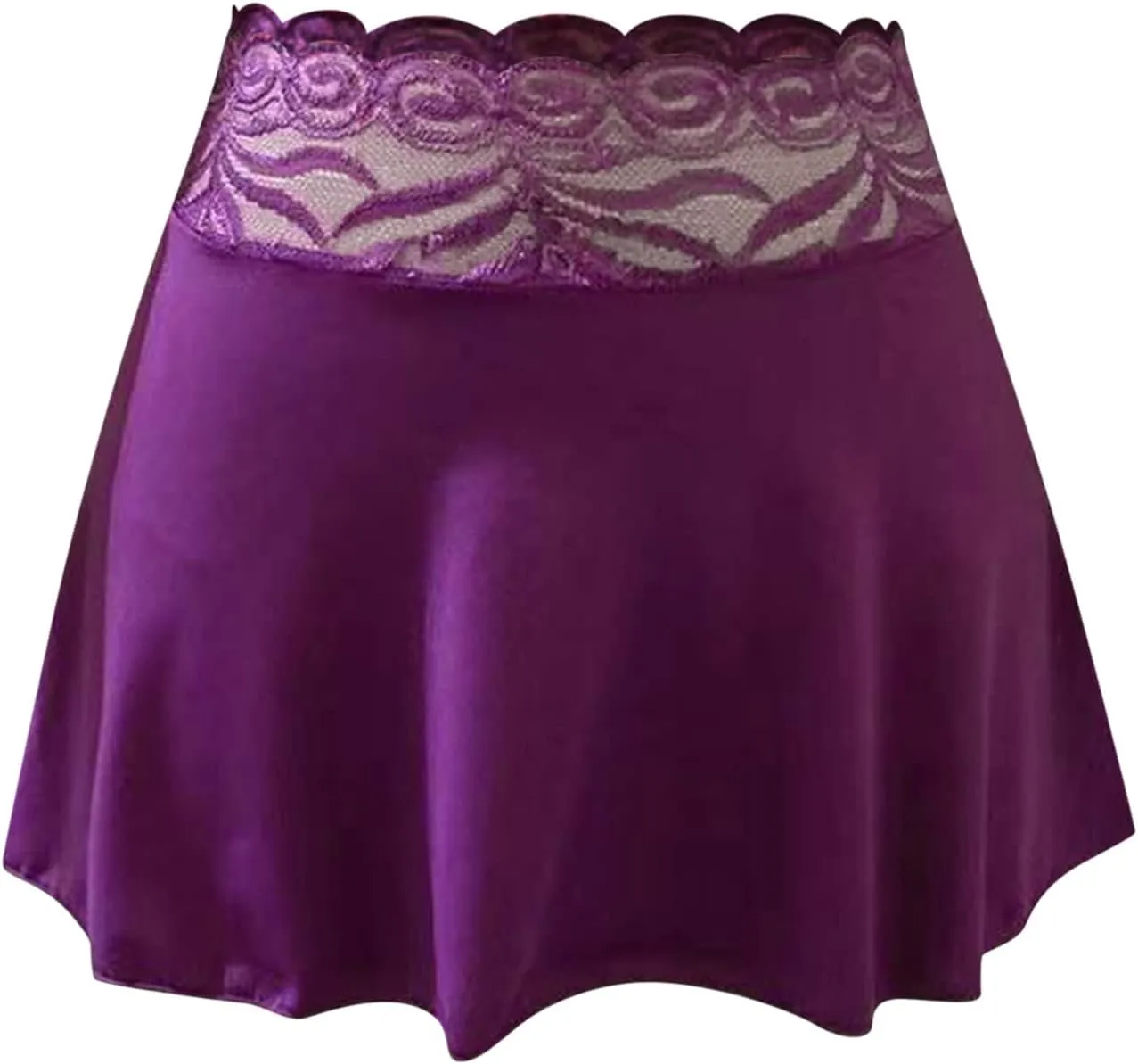Womens Lingerie V-Neck Nightwear Naughty Babydoll Teddy Hollow-Out Full Slips Underwear Set