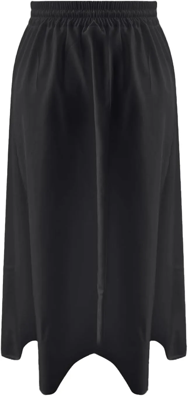 Women's Midi Skirt Summer Pleated Flowy Elastic High Waisted A-Line Skirt with Pockets Bohemia for Women 2025 Trendy