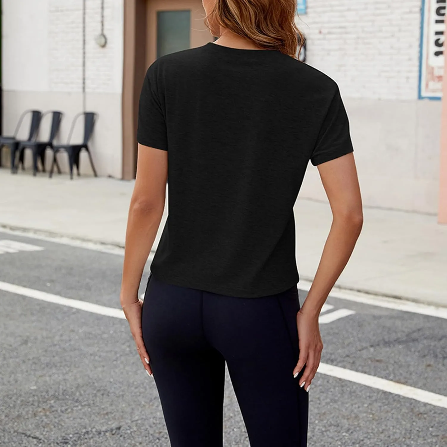 Workout Tops for Women Quick Dry Loose Fit T Shirt Casual Short Sleeve Basic Tees Yoga Running Hiking Gym Shirts