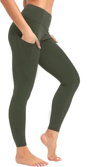 Yoga Leggings for Women with Pockets High Waisted Tummy Control Women's Butt Lift Yoga Workout Leggings Running Pants