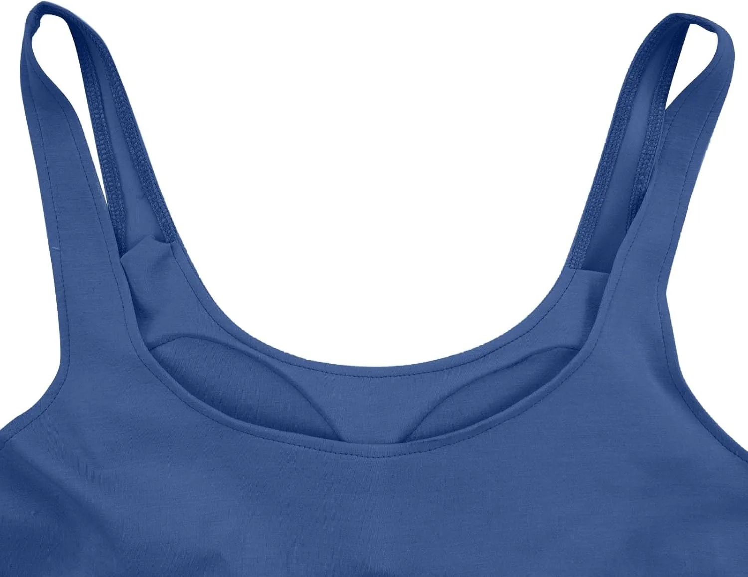 ZYXTIM Built in Bra Tank Tops for Women Sleeveless V Neck Workout Yoga Camis Shirts Cotton Stretch Quick Dry Basic Cami Tops